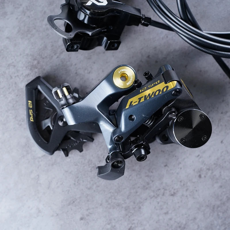 LTWOO GRT / GR9 Disc 1x11s / 1x12s Gravel Hydraulic Disc Brake Groupset + ZRACE XG Flat Mount Brake Caliper, Carbon Fibre