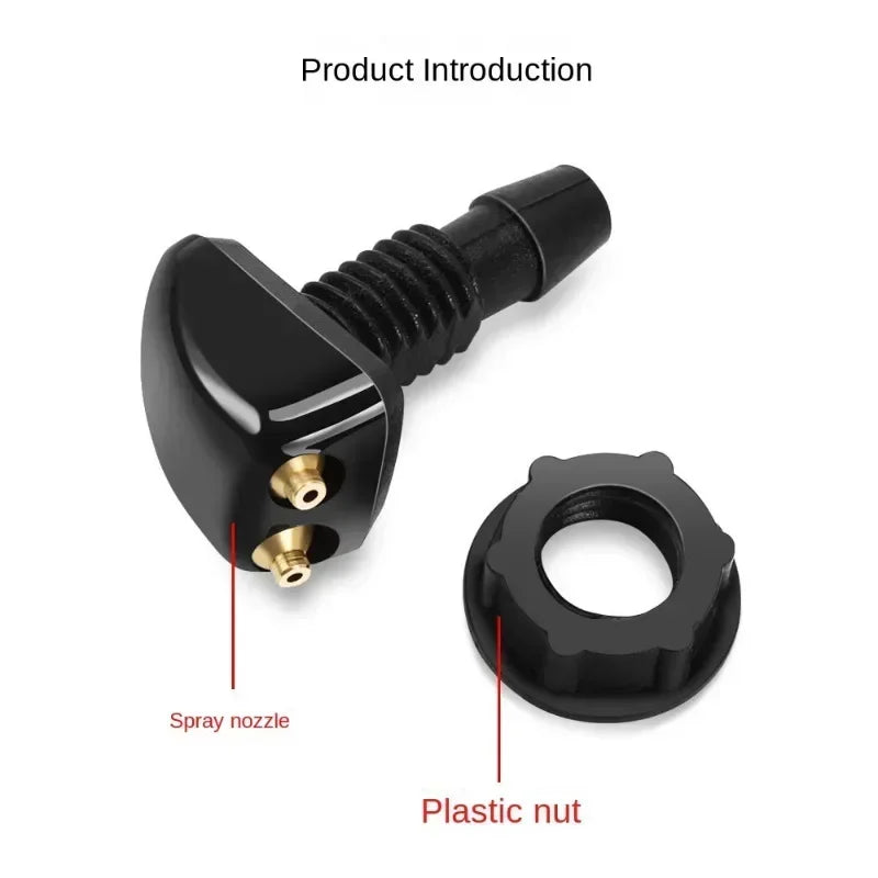 Car Dual Holes Windshield Washer Car Windshield Wiper Washer Spray Nozzle Fits Most Car Models Nozzle Wiper Water Spray Jet