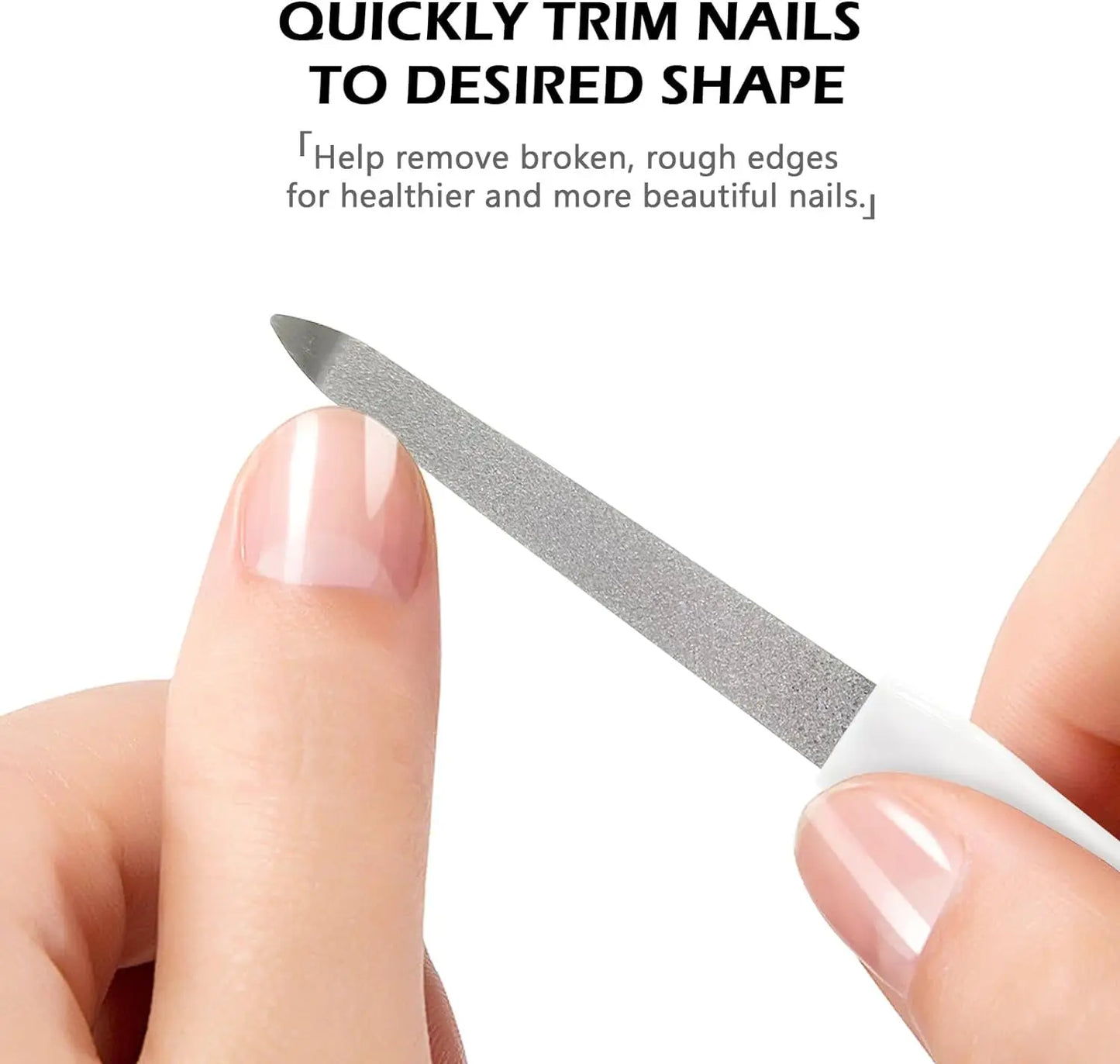 1PC DIY Nail Art Professional Nail File Metal Nail File Double Sided High Quality Nail File Manicure Pedicure Beauty Tools