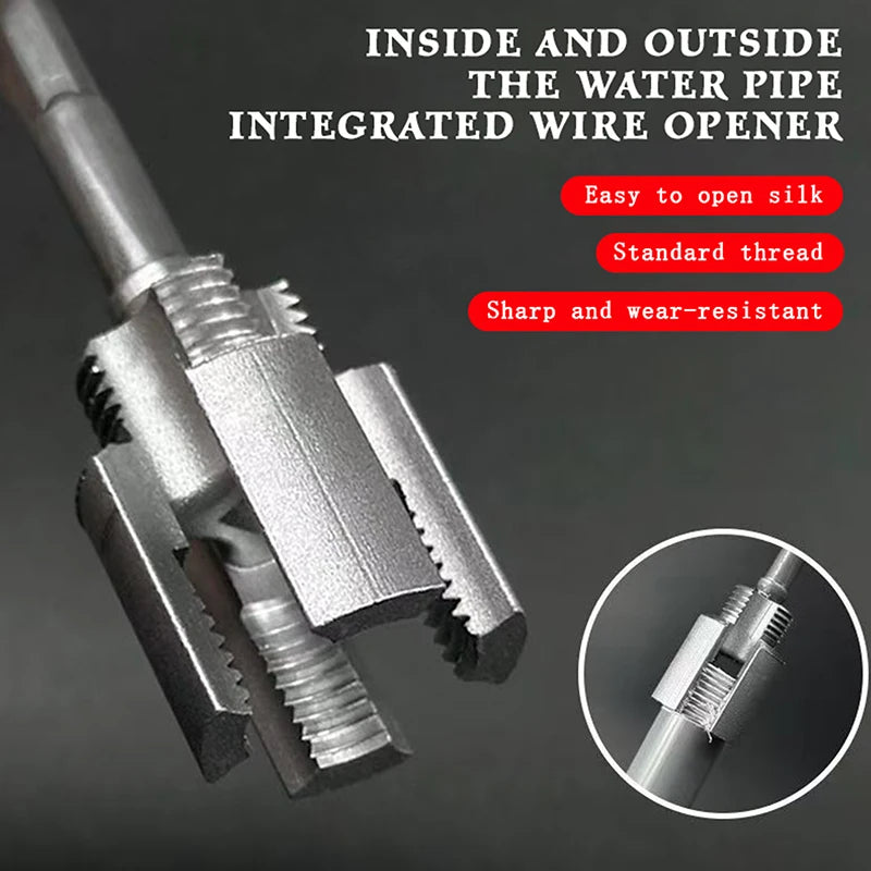 Integrated Internal and External Thread Pipe Threading Tool for 1/2-inch PPR Pipes with Taps and Dies for Thread Cutting