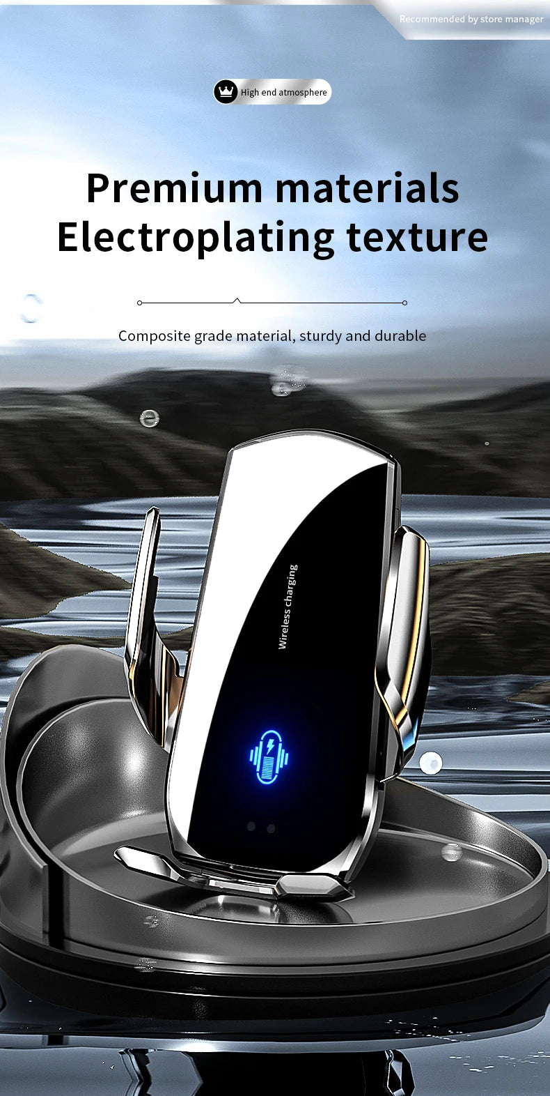 Car Wireless Charger Automatic Car Phone Holder Infrared Induction for iPhone 14 13 12 Xiaomi Samsung 15W Fast Charging Station