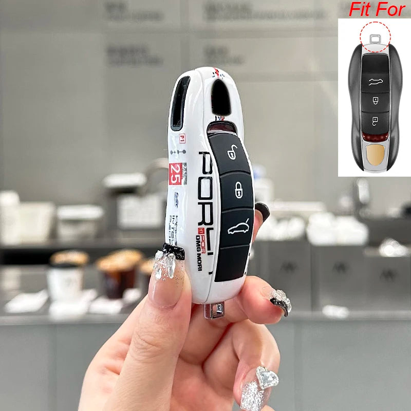 For Porsche Cayenne 718 MACAN Panamera 911 Macan Boxster Cayman Remote Multiple Painting Car Key Case Replace Cover Accessories