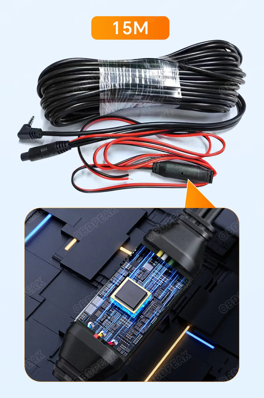 FHD 1920x1080P Car Rear View Camera Waterproof 2.5MM Jack Back Reverse Camera Parking Assistance for DVR Dashcam T30 K50