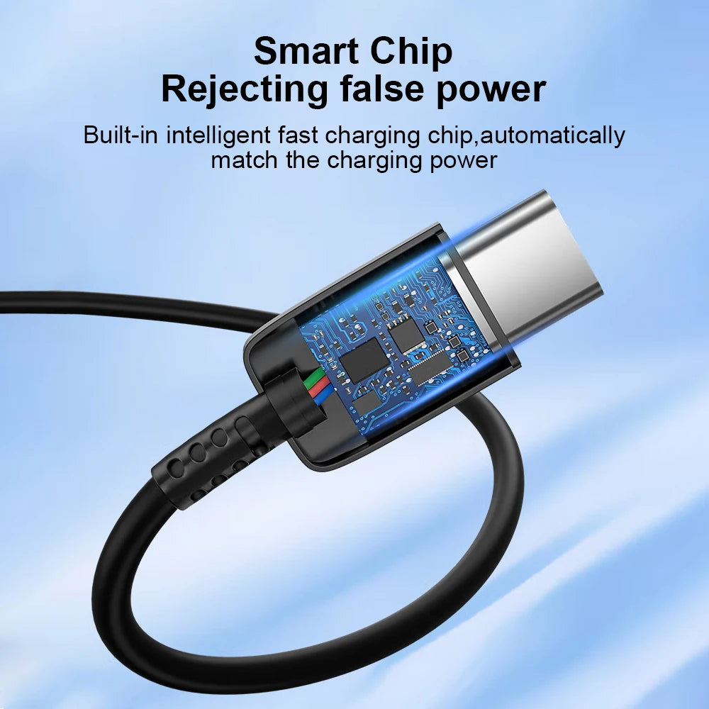 TYPE C Cable 1.2M 2M  Fast Charger Data Line For samsung Galaxy S8 S9 S10 S21 Ultra Note 8 9 10 A54 A53 5G A71 A52 A21S