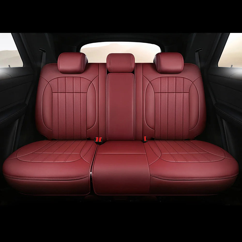 For Land Rover Range Rover Velar 2017 2018 2019 2020 Faux Leather Custom Car Seat Covers Full Set Interior Protector Accessories
