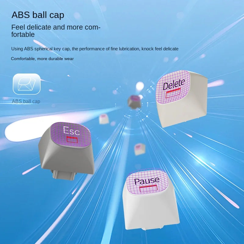 L102 Wireless Mechanical Keyboard Quiet Film Mechanical Keys for Office Use E-Sports Gaming Hand-Friendly Design