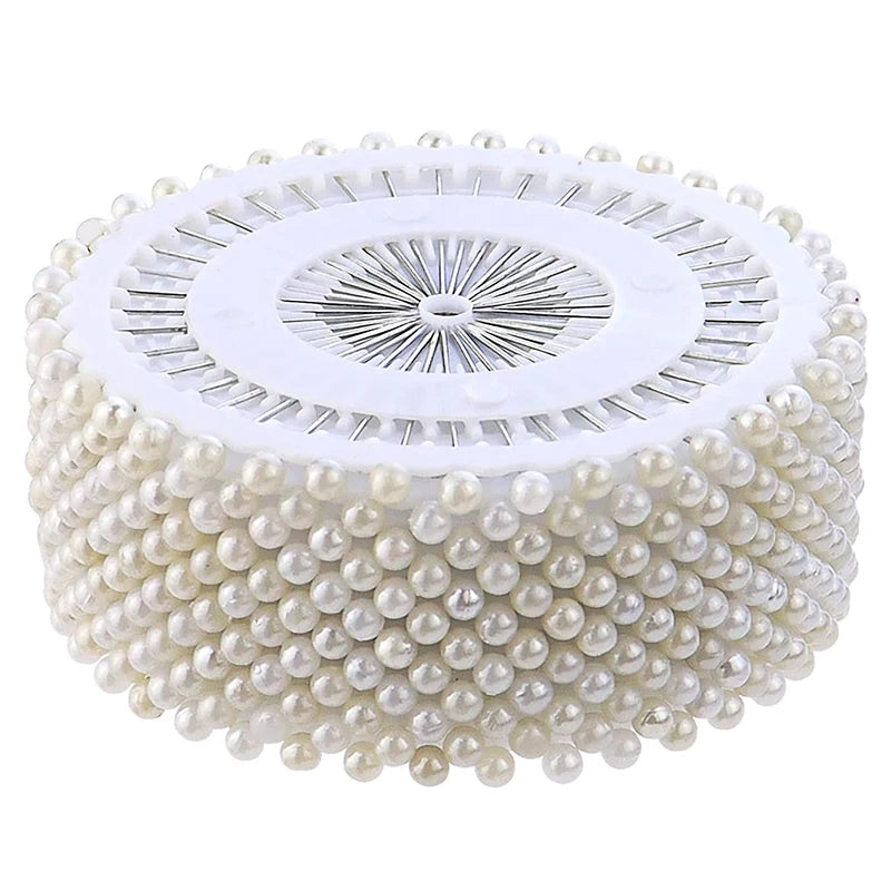480Pcs Sewing Pins Straight Pins Head Pins White Colorful Round Pearl Head Dressmaking Quilting Pins Sewing Accessories Crafts
