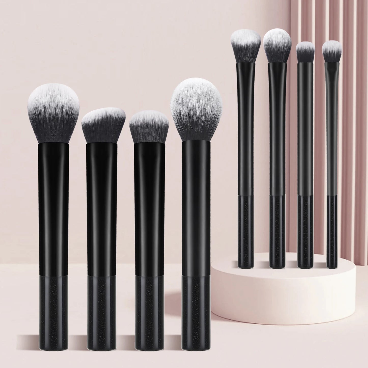 Makeup Brush Sets,8pcs Plastic Daily Portable Multifunctional Makeup Brush For Making Up Supply