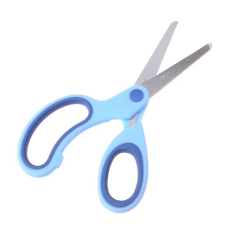 Safty Scissors For Kids Student DIY Paper Children's Left-handed Scissors Scissors With Sleeve Cutting Tool Stationery