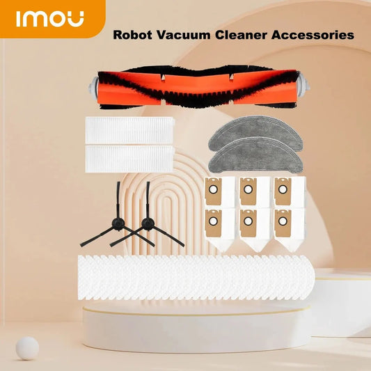 IMOU Robot Vacuum Cleaner Accessories Hepa Filter Mop Main Side Brush Dust Bags Spare Parts Replacement Parts Kit