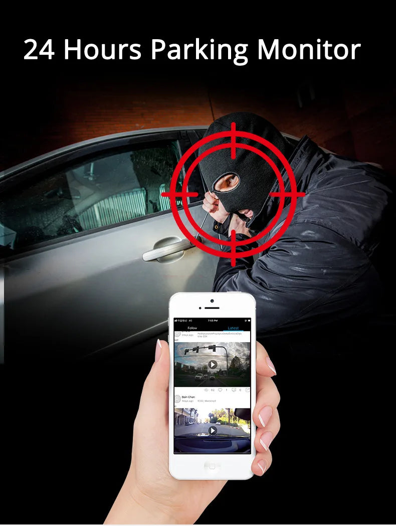 10.26 Inch WIFI Dash Cam Android 13  4+64G 8 Core  WiFi GPS Navigation Car DVR ADAS APP  FM BT Carpaly & Android Auto