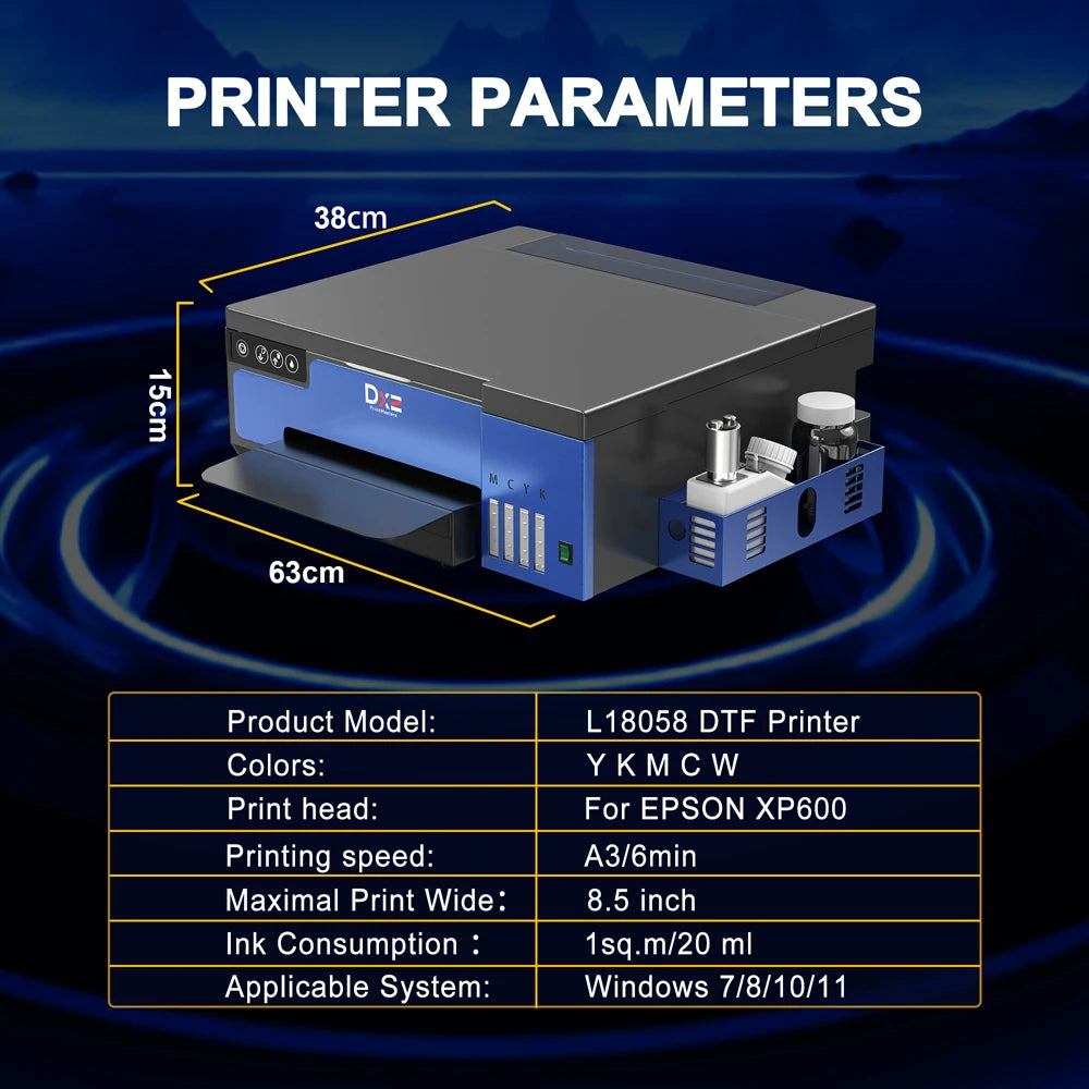 impresora dtf A3 A4 For Epson XP600 DTF Printer DTF transfer printer Directly To Film tshirt printing machine L8058 DTF Printer