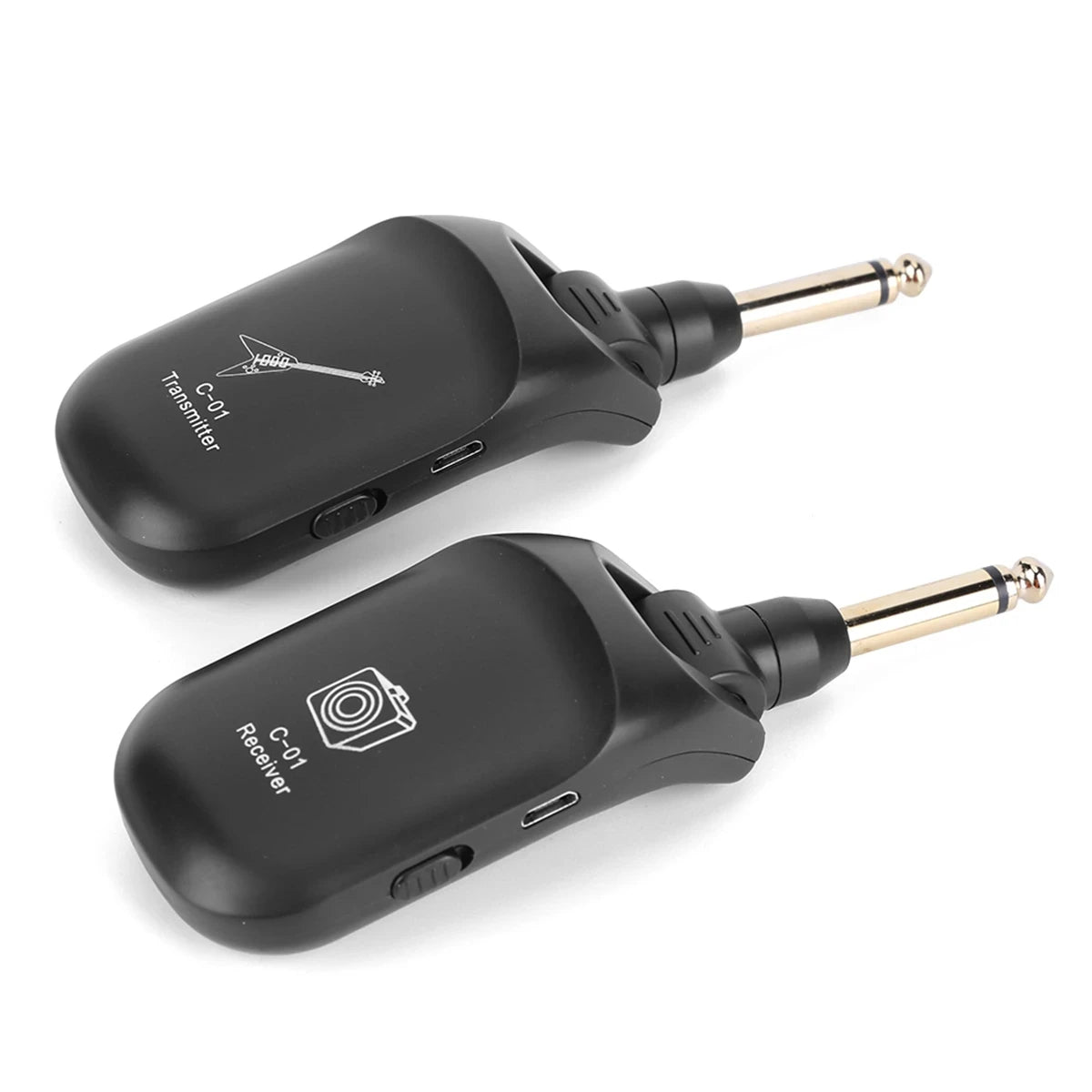 Guitar Wireless System Audio Transmitter Receiver C01 Pickup USB Rechargeable Wireless System for Electric Guitar Bass Violin