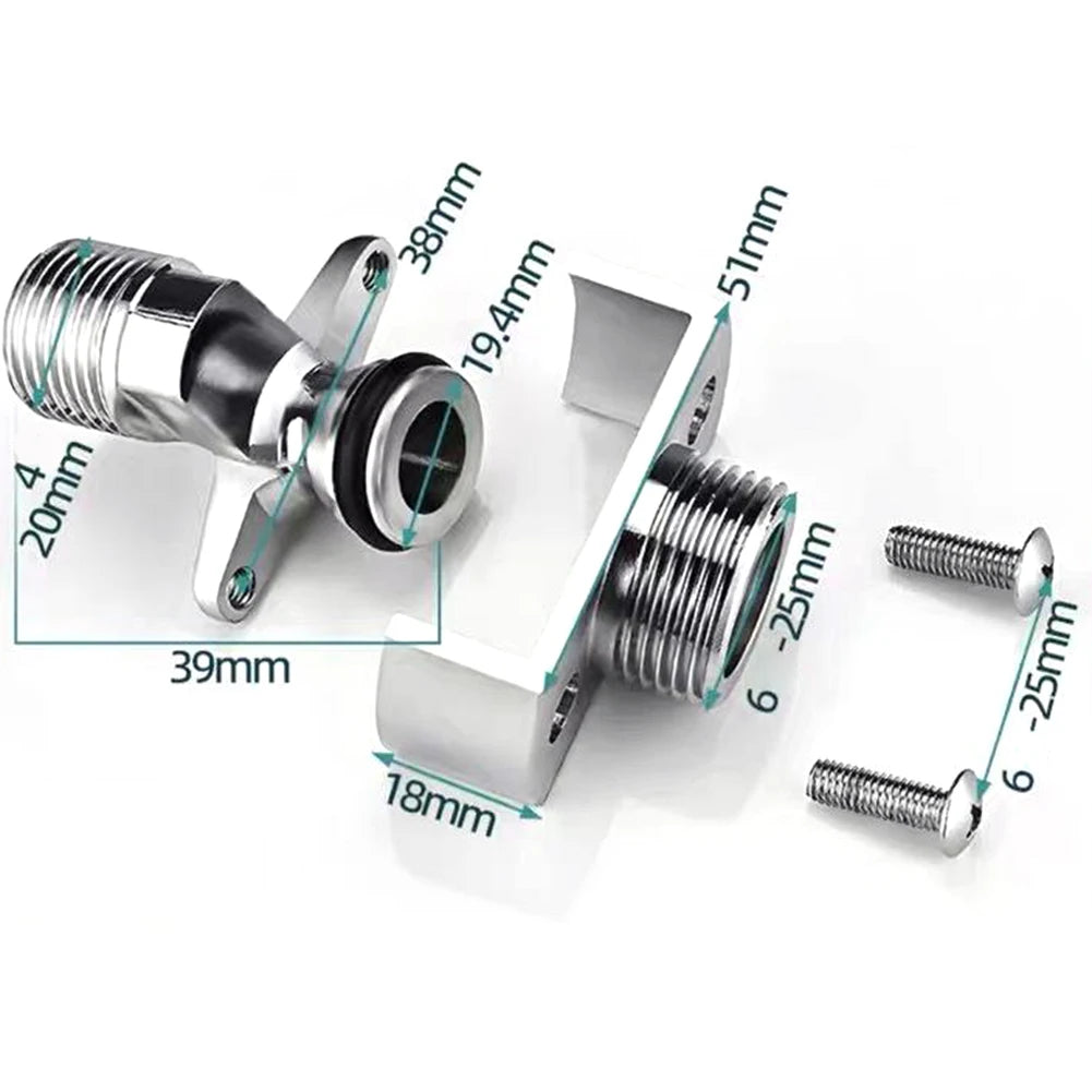 40Degree Adjustable Faucet Angled Curved Foot Eccentric Screw Corner Tap Adapter Shower Conversion Foot Corrector Accessories