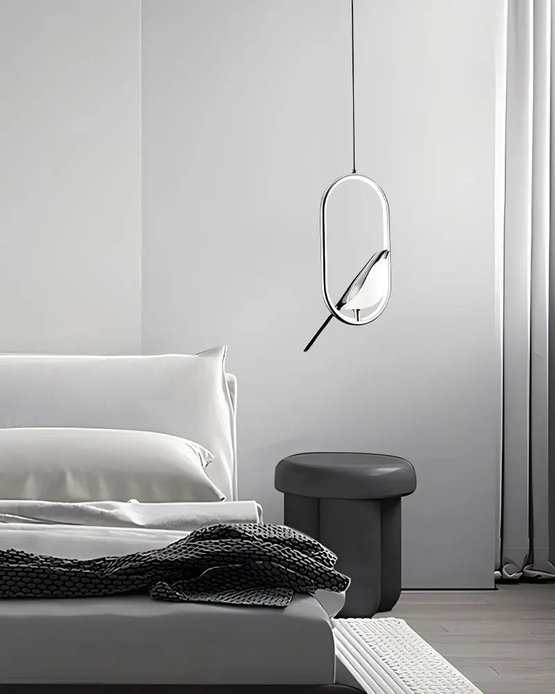 Modern LED Magpie Bird Pendant Lights Chandelier Lighting for Sofa Background Kitchen Indoor Hanging Lamps Corridor Gold Silver