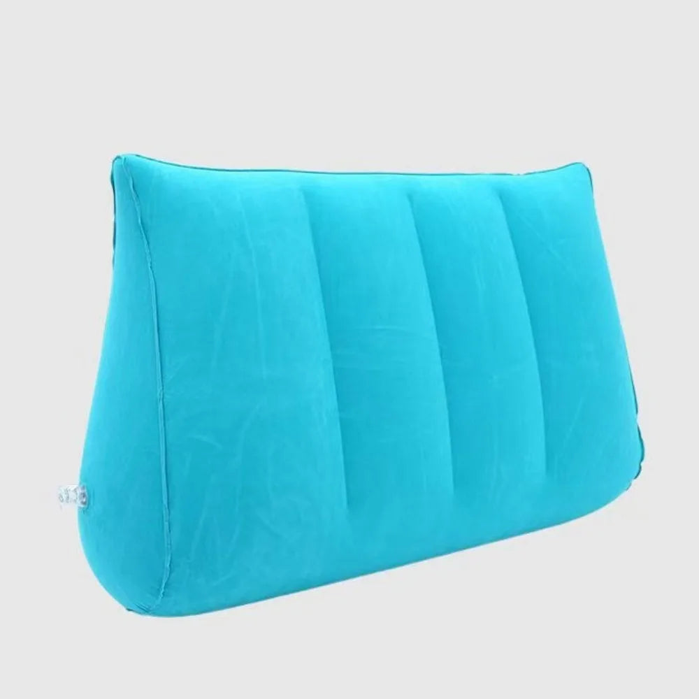 Couples Gifts PVC Flocking Silicone Pillow Blue+Black Triangle Cylinder Wedge Magic Cushion Soft Inflatable Triangle Pad Home
