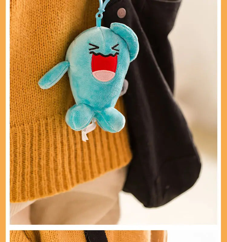 Clearance_Original Pokemon Plush Keychain Cartoon Toys Pikachu Charmander Psyduck Squirtle Snorlax Wobbuffet Doll Kids Kawai Toy