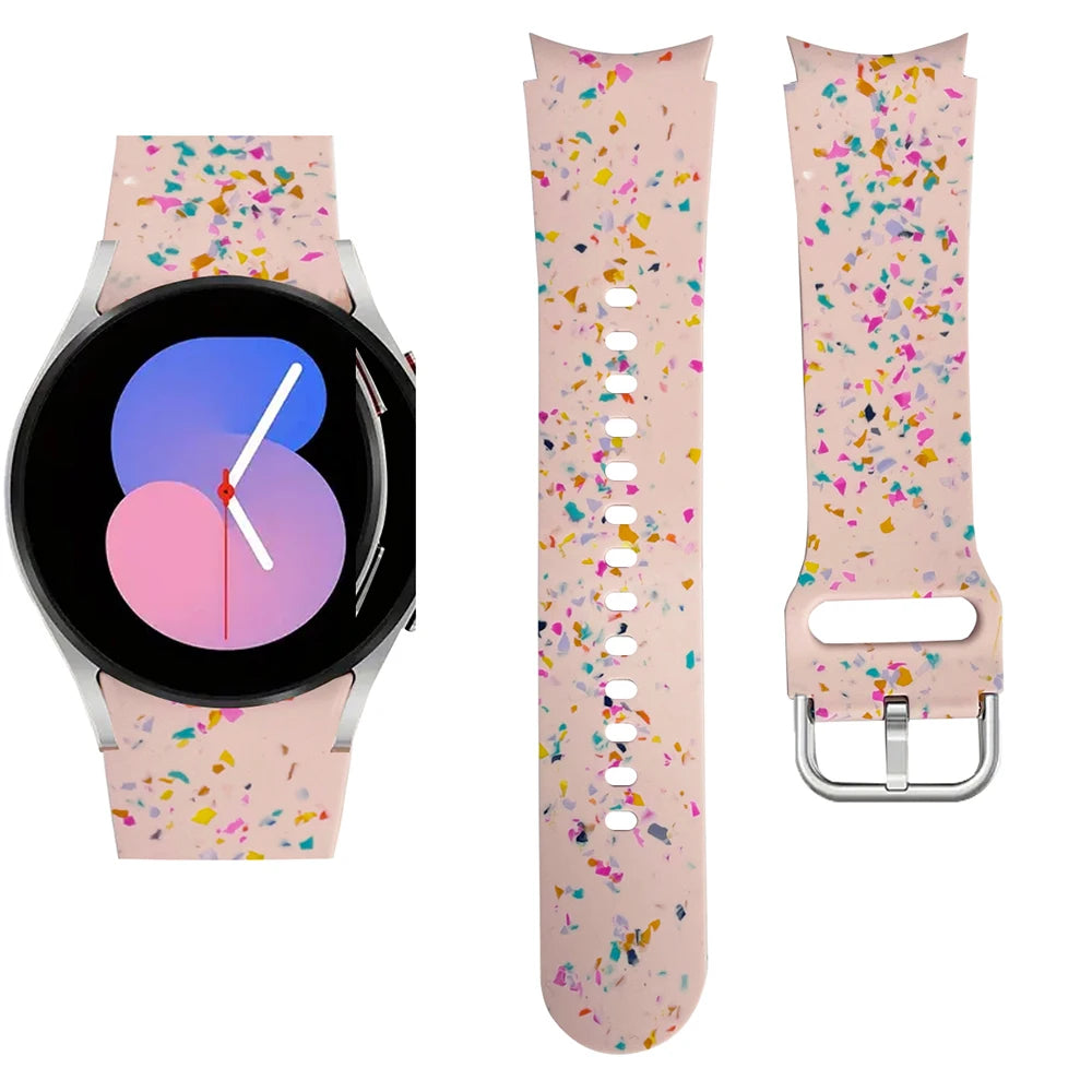 Silicone Strap For Samsung Galaxy Watch 6/6 Classic Eco-friendly Watchband for Galaxy Watch 4 5 6 7 FE