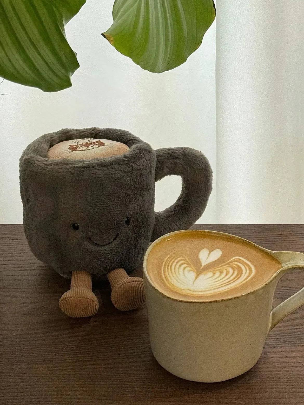 Jelly Cat Plush Fun Coffee Cup Cute Plush Toy Soothing Sleep Plush Doll Trendy Gift Plush Doll Cute Backpack Plush Pendant