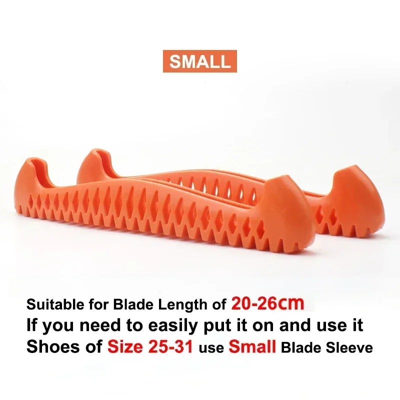 Adjustable TPU Ice Skating Blade Covers Walkable Figure Skate Ice Skate Hockey Skates Prevent Puncture Scalable Blade Sleeve