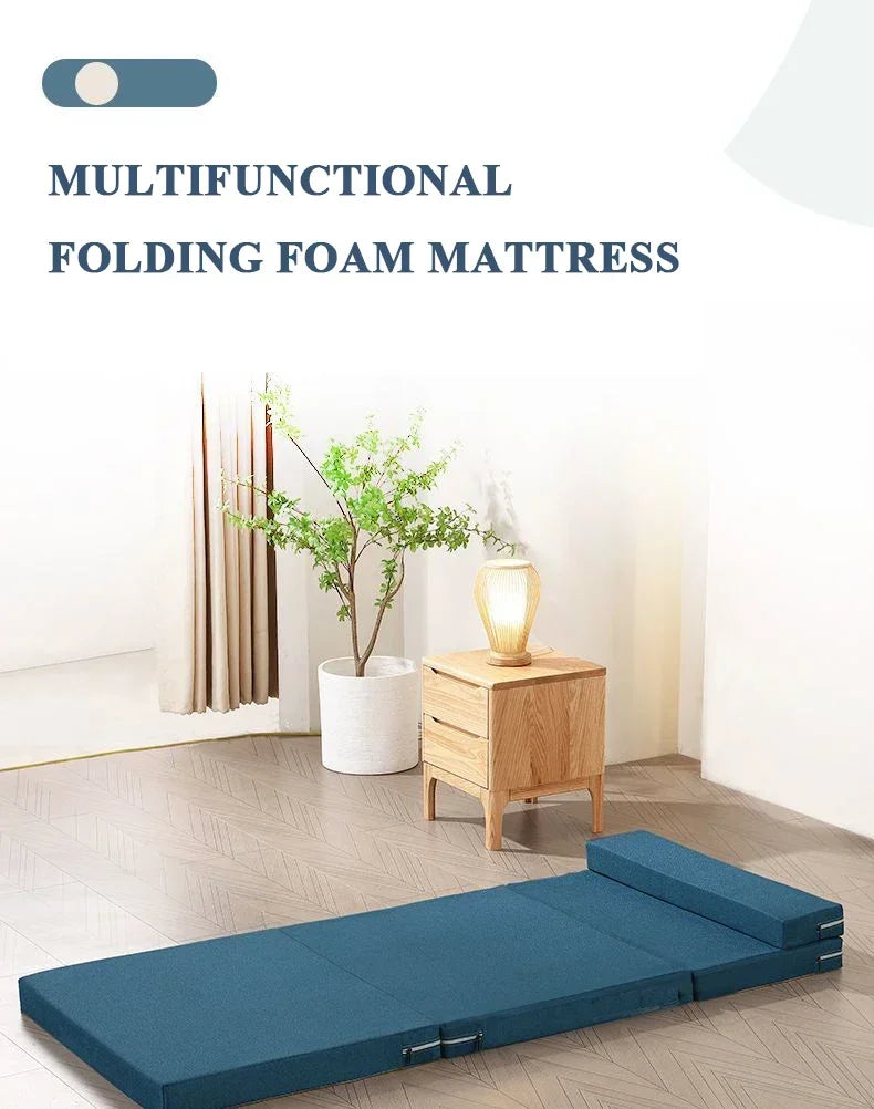 Home Lunch break folding mattress primary school students office floor paving car tatami sponge mat nap floor mat  foam mattress