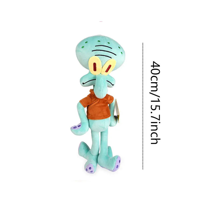 Anime Spongebob Squarepants Patrick Star Squidward Eugene H. Krabs Gary Kawaii Cartoon Stuffed Plush Toys Birthday Gift For Kids
