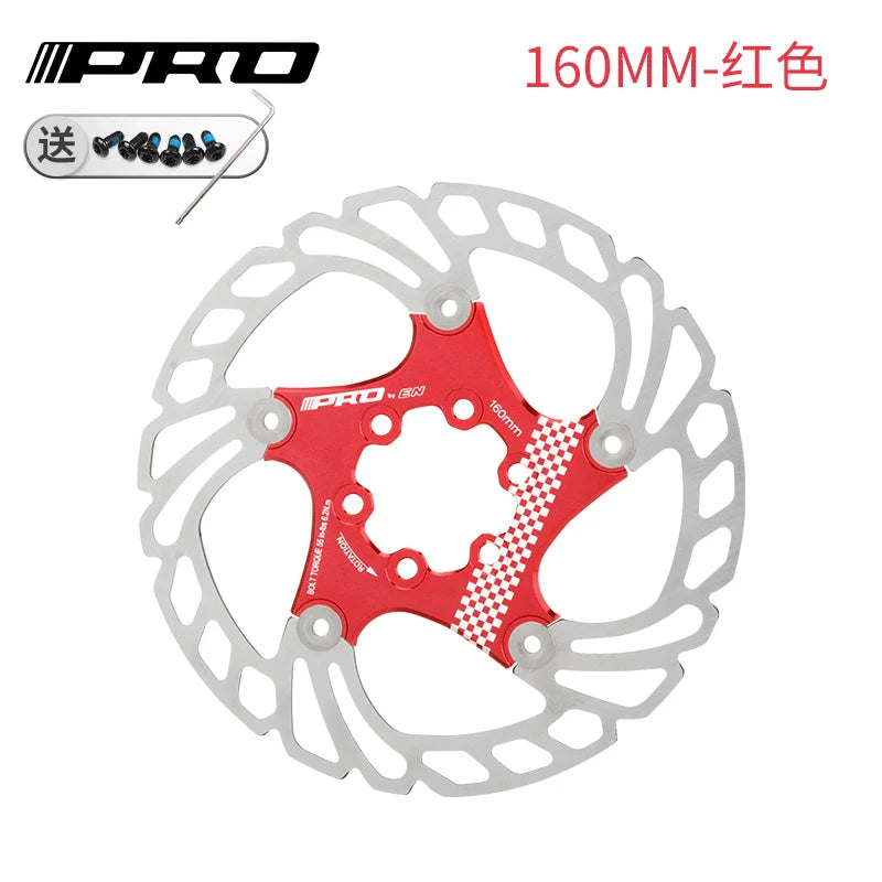 IIIPRO MTB Cooling Disc Brake Heat Dissipation  6 Inch 140/160/180/203mm Rotor Down Hill Floating Bicycle Brake Rotor