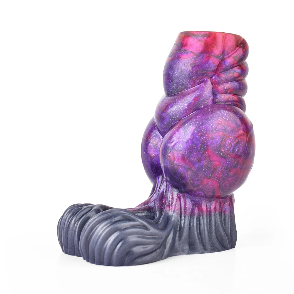 NNSX Animal Penis Sleeve Enlargement with Big Knot Silicone Fantasy Cock Sheath Adults Male Sex Toys for Couples