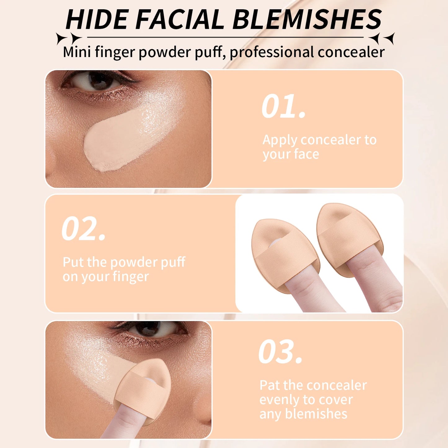 20 makeup brushes+3 round powder puffs+3 triangular powder puffs+3 beauty eggs+3 finger powder puffs+3 mini beauty eggs+1 washin