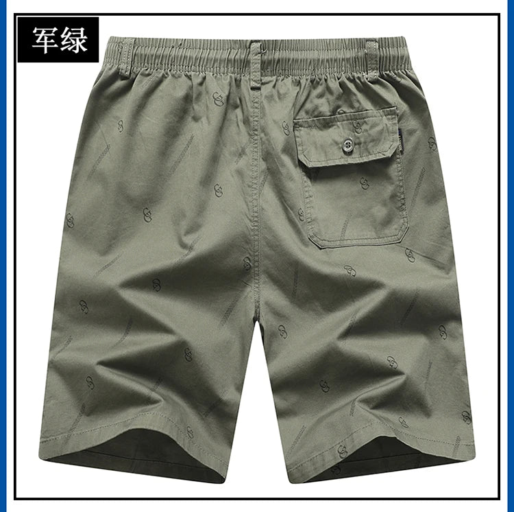 2024 Men's Work Shorts Summer Cotton Thin Casual Sweatpants Comfortable Hundred Five Pants