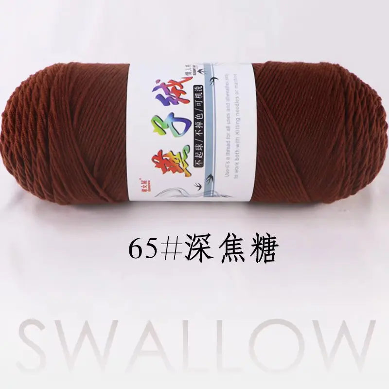 1Pc 200g Milk Cotton yarn for hand knitting Acrylic Crocheting Thread Yarn Crochet Doll sweater bag blanket slipper