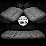New car seat cushion single piece backless, autumn and winter universal plush anti slip cushion, warm pad three piece set