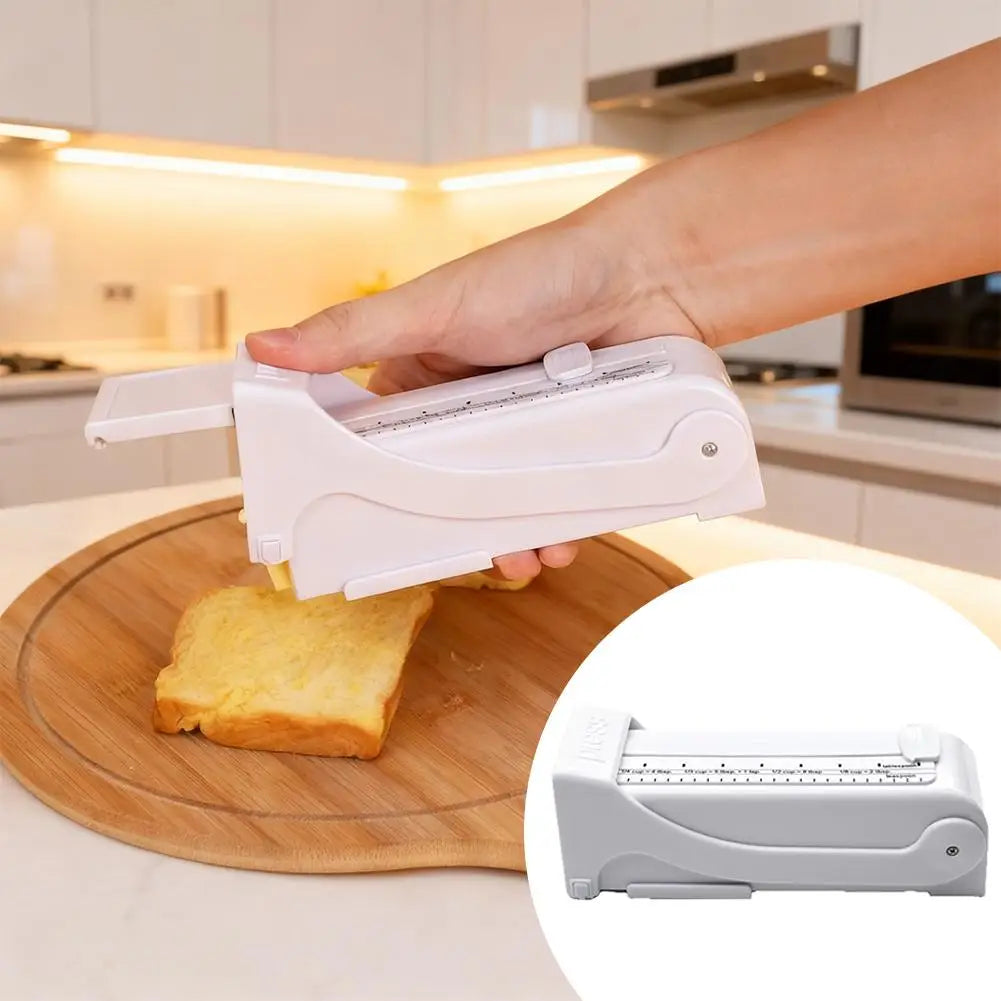 Adjustable Butter Cheese Dispenser - Stainless Steel Blade, Bread Toast Slicer, Baking Splitter Tool