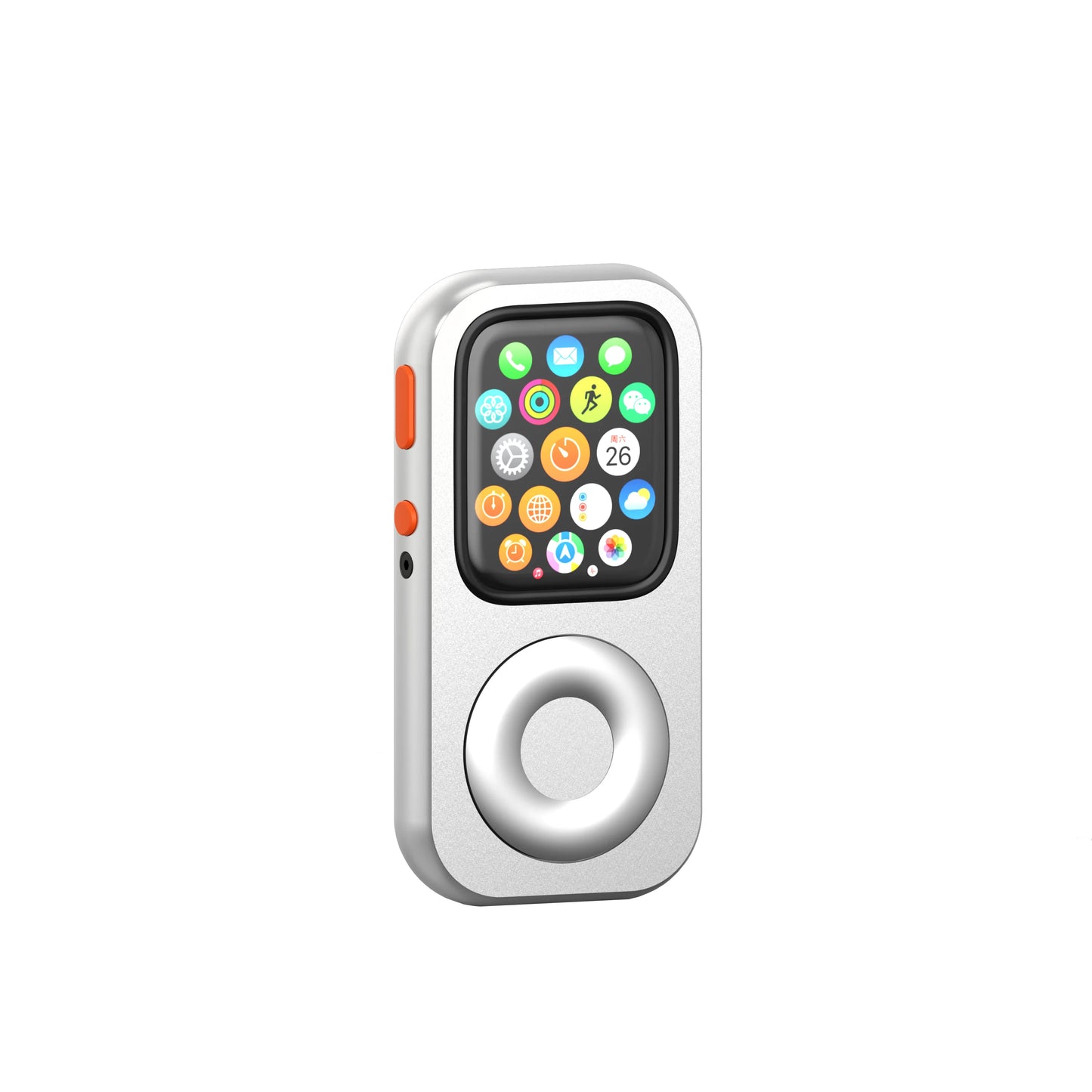 RePod Aluminum Alloy Protective Case for Apple Watch Series 7/8/9, Apple Watch Case  with Click Wheel Design