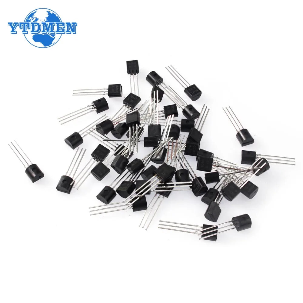 100PCS BC547B BC547 TO-92 Bipolar Transistors BJT NPN 45V 100mA Transistor Kit