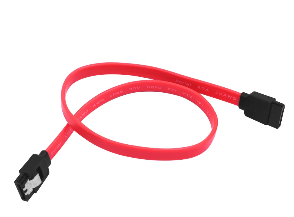 TISHRIC SATA Cable Sata3.0 Solid State Hard Disk Serial Data Cable Multi-Spec Flexible Sata Hard Disk Fast Transmission Cable