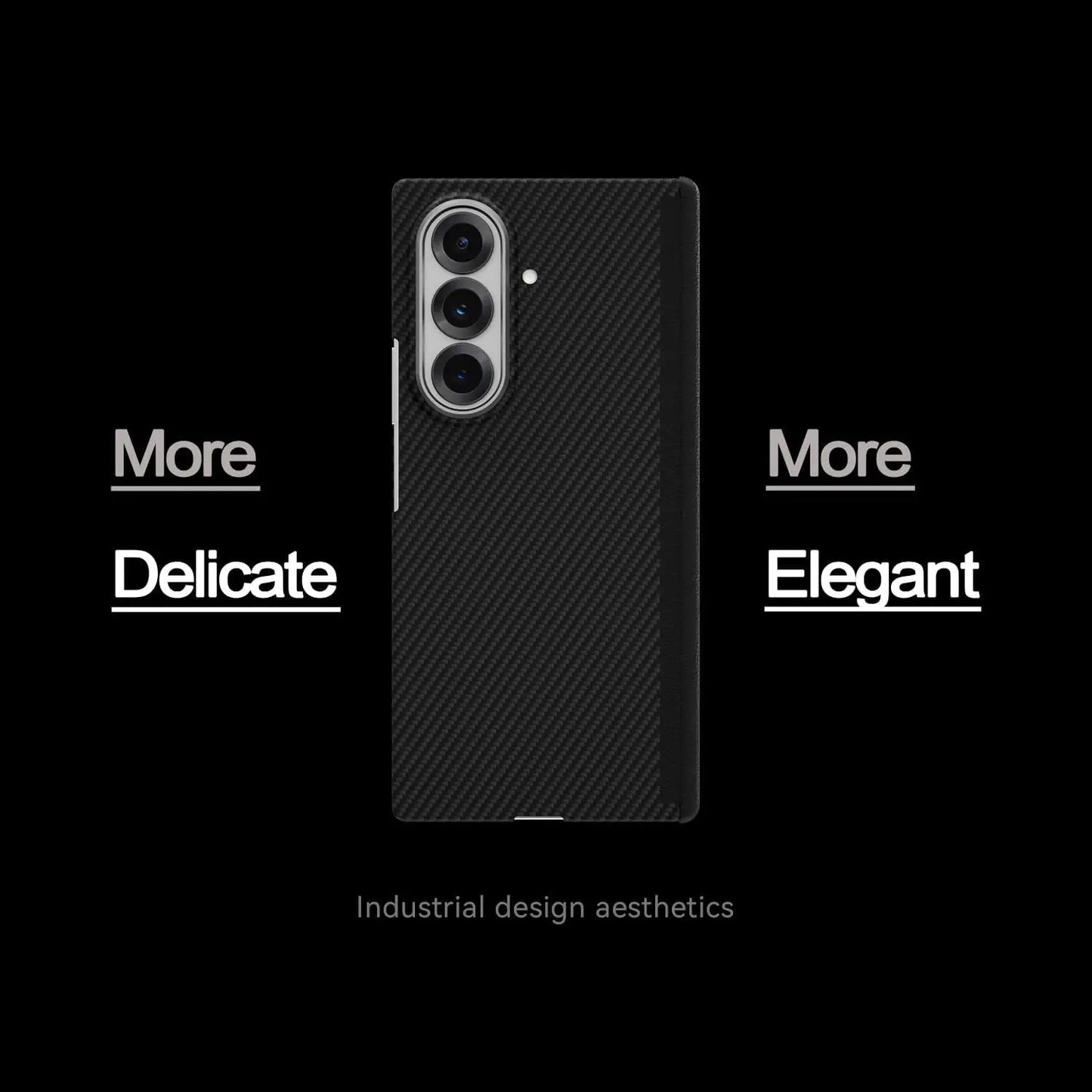 Magnetic MagSafe Case for Samsung Galaxy Z Fold 7 W26 Aramid Carbon Fiber Cover Ultra-Thin Lightweight Armor W26Protective Cover