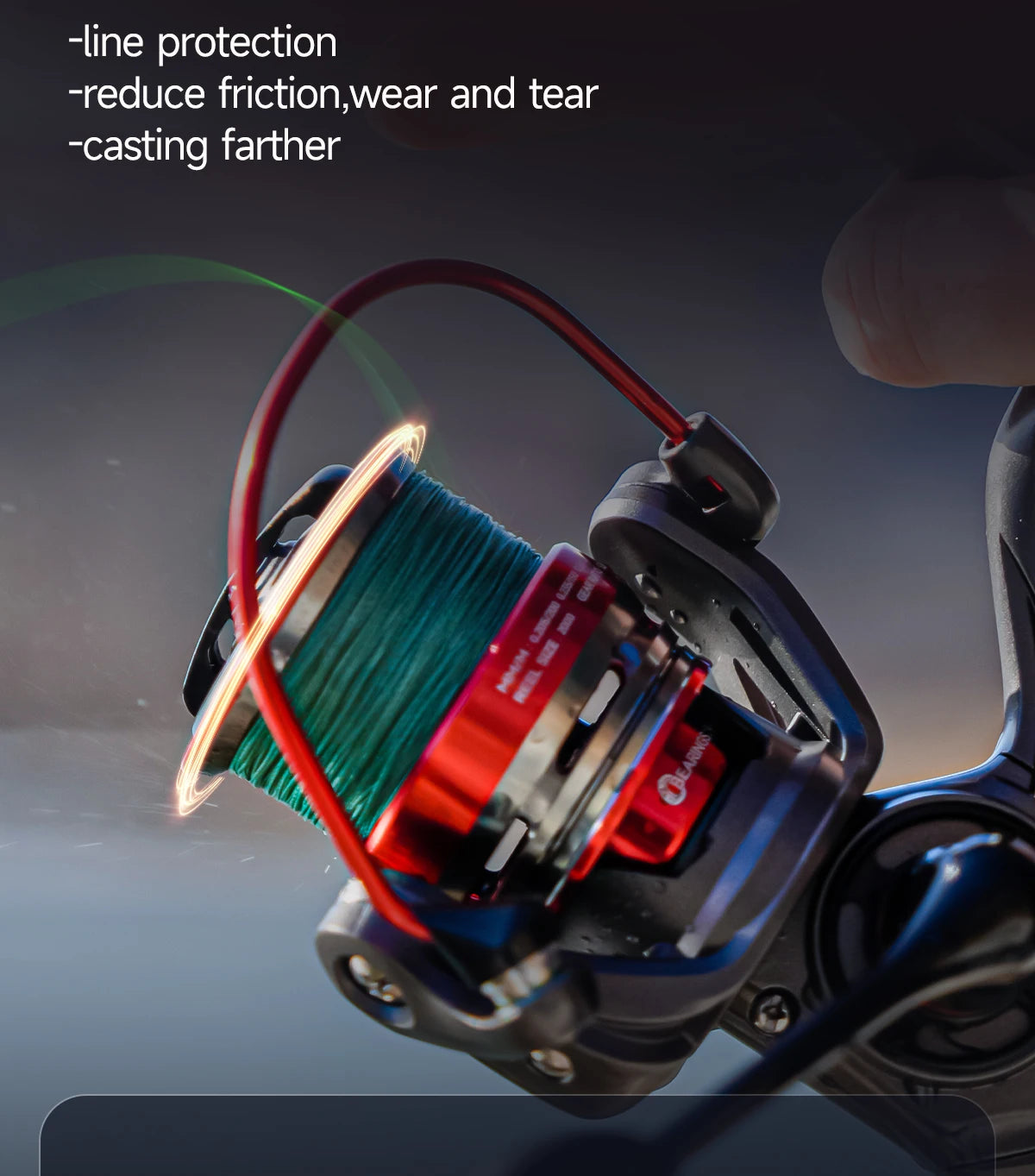 HANDING  ELITE Spinning Reel Max Drag 6kg 5.2:1 Gear Ratio Light Fishing Reel Slow Descent Gear Great Line Laying Spool Reel