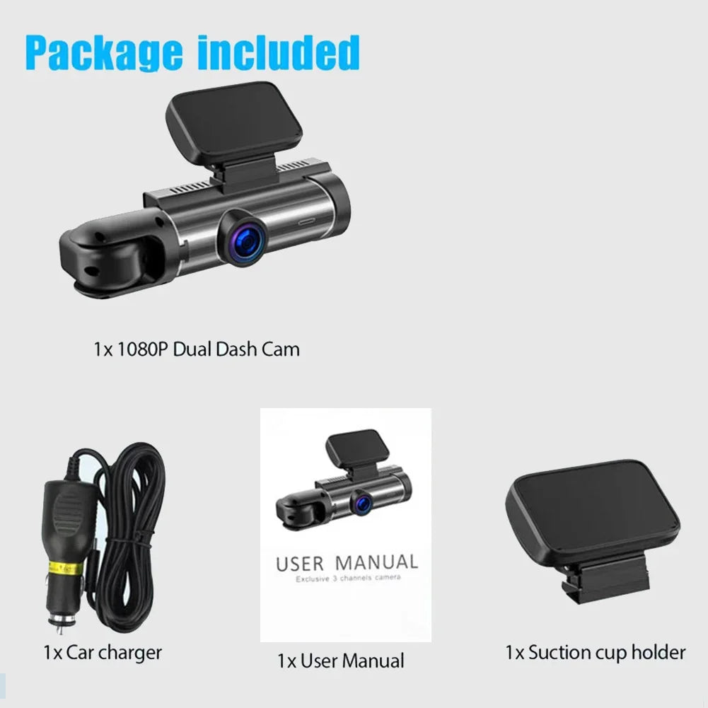1440P HD WiFi Dash Cam for Car DVR Camera Video Recorder Auto Night Vision WDR Voice Control Wireless 24H Parking Mode