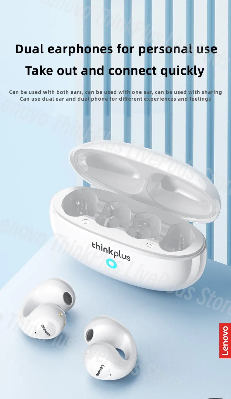 New Lenovo XT83II TWS Wireless Headphones Bluetooth Earphones Earclip Design Touch Control HD Earbuds Sports Headset Original