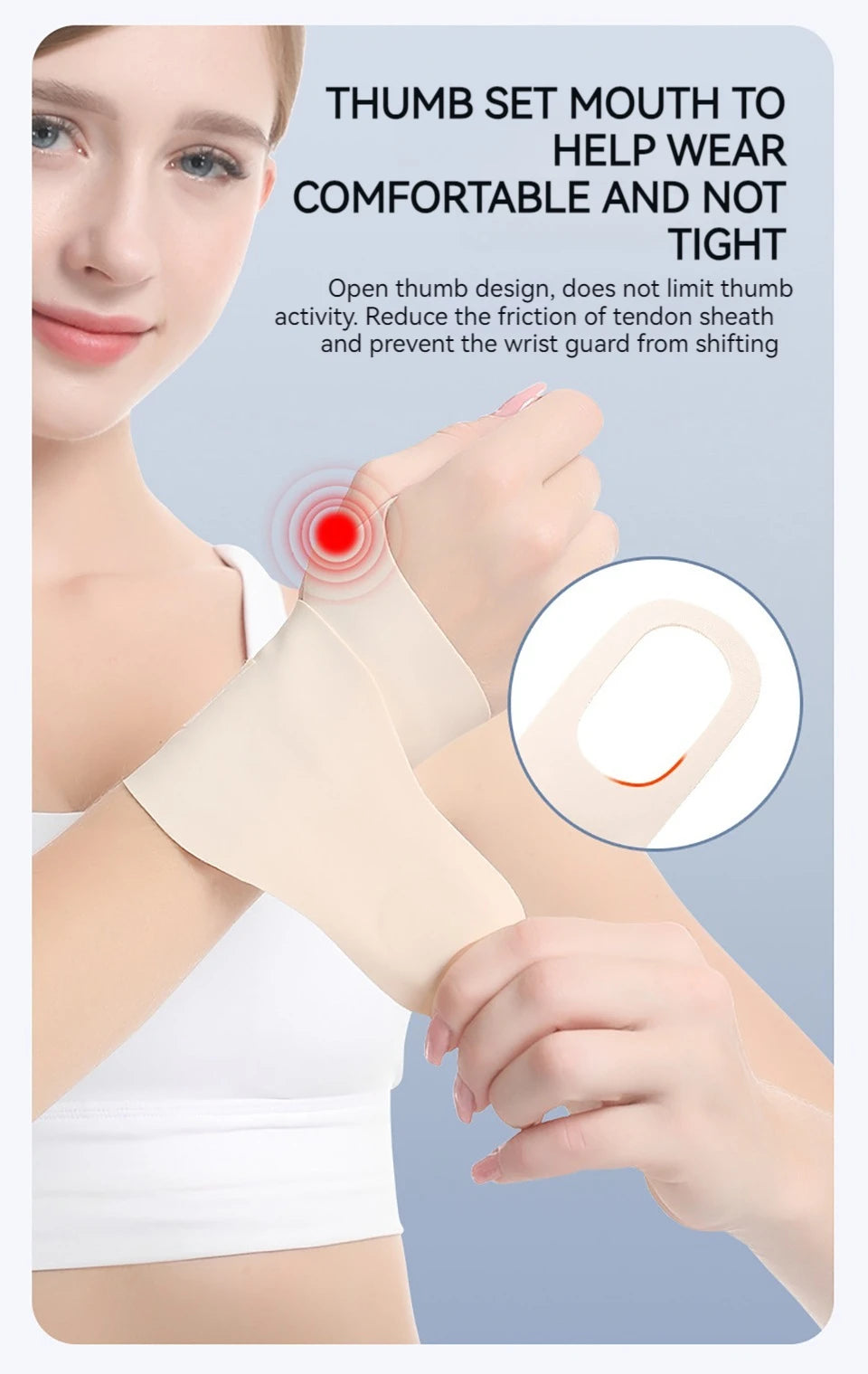 GOBYGO 1Pcs Lightweight Sports Compression Wrist Guard Pain Relief Anti-Sprain Ventilate Quick-dry Wrist Sleeve Badminton Tennis