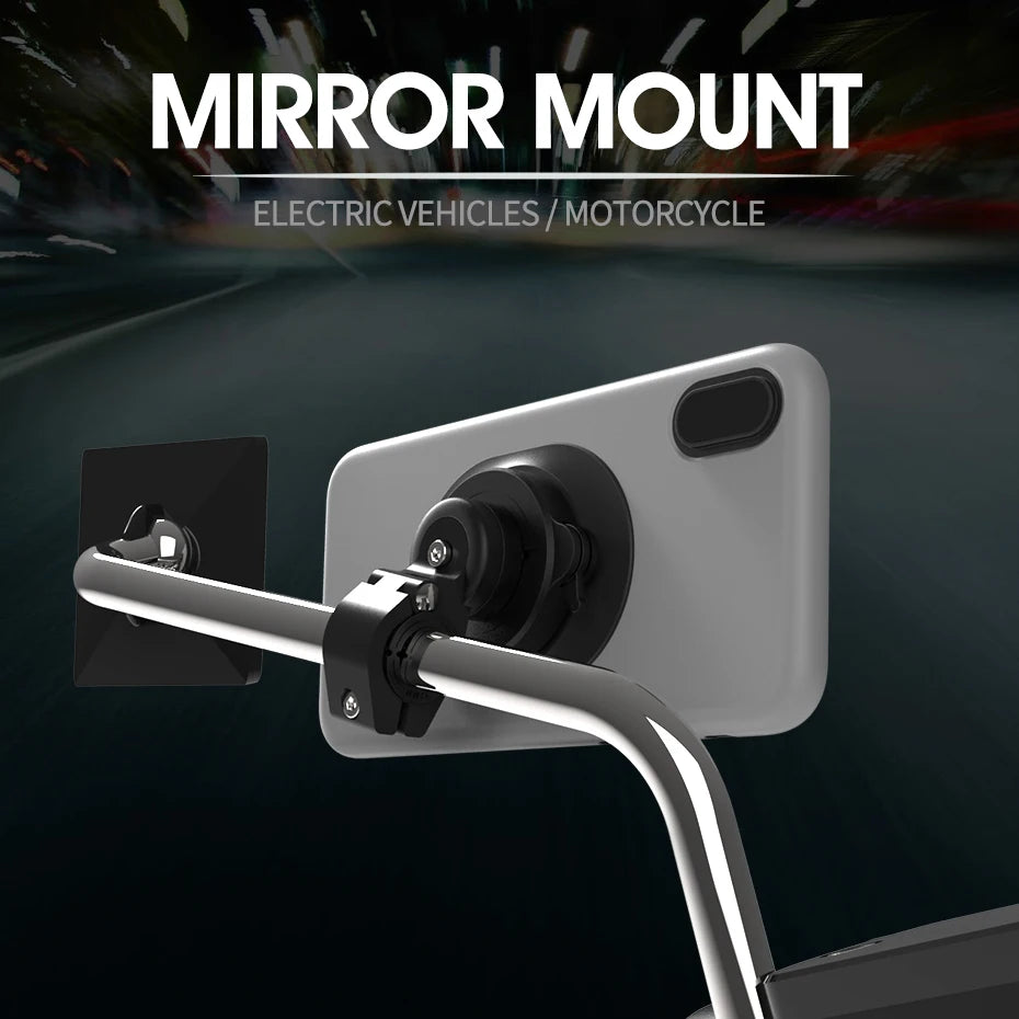 Electric Motorcycles Phone Holder Bike GPS Navigation Rearview Mirror Handlebar Mount Smartphone Aluminum Alloy Accessories Tool