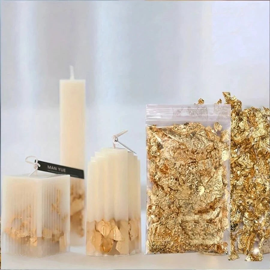 Candle Gold Foil INS Hot for Candle Molds Silicone Mold Aromatherapy Soap Mould Using For Candle Making Decoration