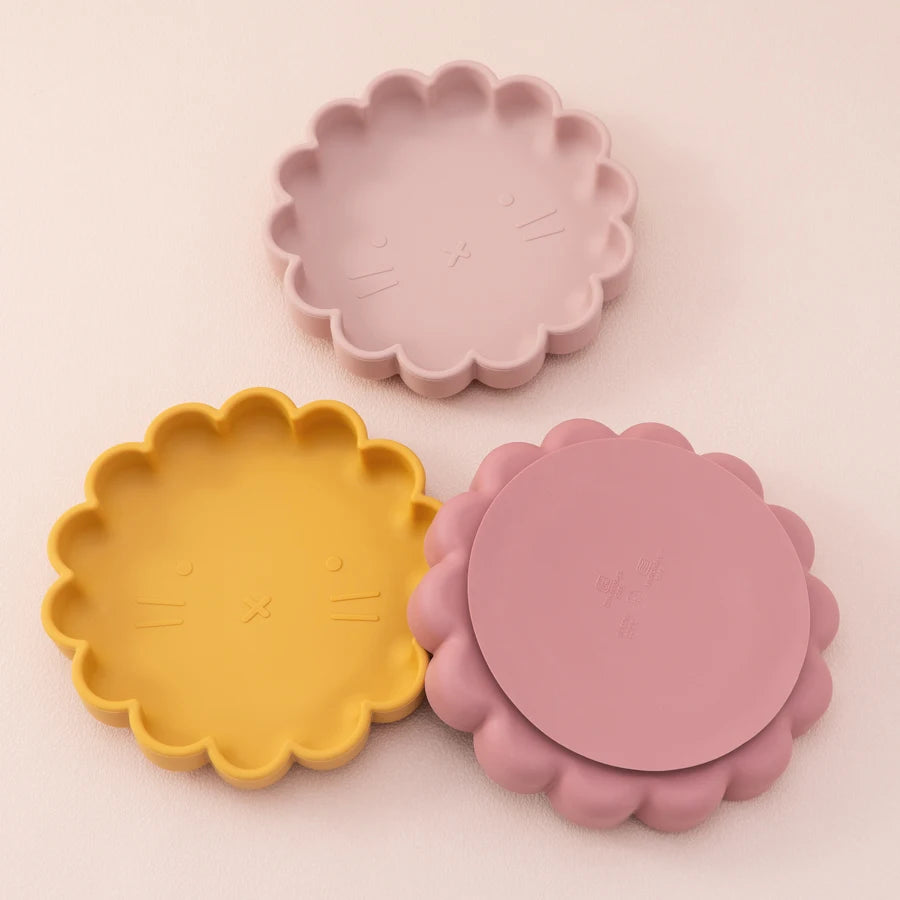 Mamaplan Silicone Baby Feeding Plate Kids Dining Plate Cartoon Dishes Waterproof Washable Toddler Feed Suction Plate Baby Stuff