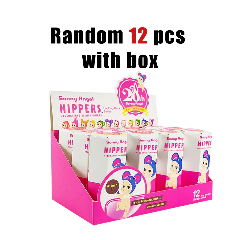 Sonny Angel In Stock Lying Down Hippers Action Figures Cute Mysterious Surprise Toy Anime Model Doll Children Christmas Gifts