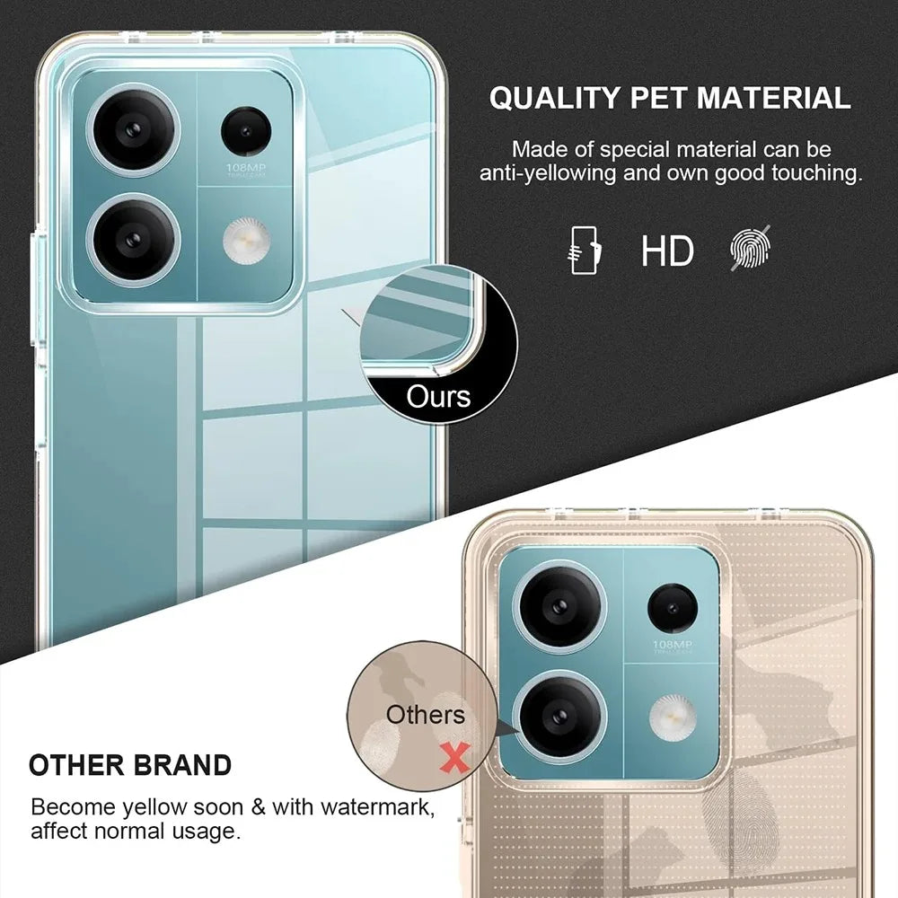 360 Full Silicone Case for Xiaomi Redmi Note 13 14 Pro Plus 12S 11S 10S 9 8 7 Pro 9S 14C 14T 13T 12T 11T 10T Poco X6 X5 X4 X3 F3
