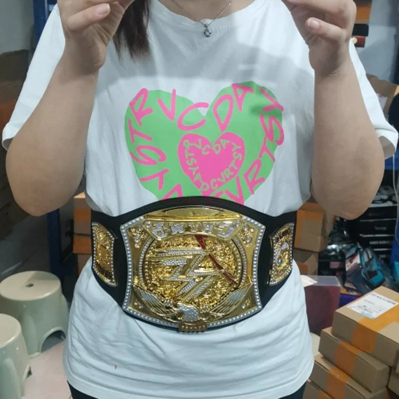 95cm Wrestler Championship Gold Belt Action Figure Characters Occupation Wrestling Gladiators Belt Anime Figure Toys Boy Gifts