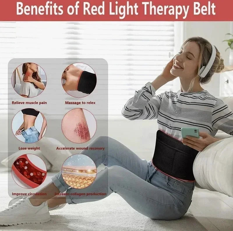 Wholesale LED Red Light Therapy Belt 660&850 nm Infrared Light Therapy Pad for Deep Therapy for Body Joint Muscle Pain Relief
