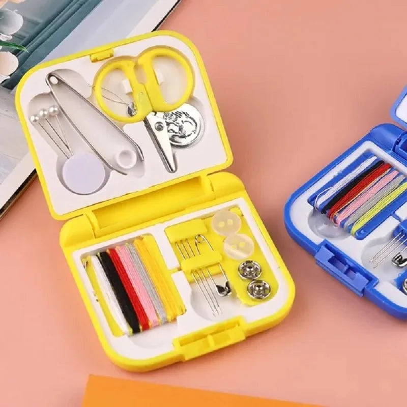 Square Mini Sewing Kits Household Sewing Kit DIY for Traveller Beginner Sewing Supplies