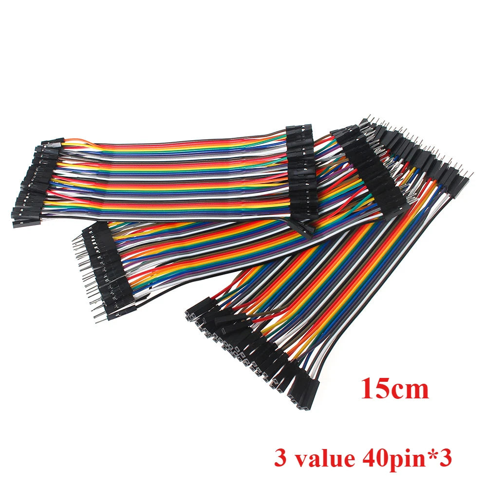 Dupont Line 10/15/20CM 40Pin Male To Male + Male To Female and Female To Female Jumper Wire Dupont Cable for Arduino DIY KIT